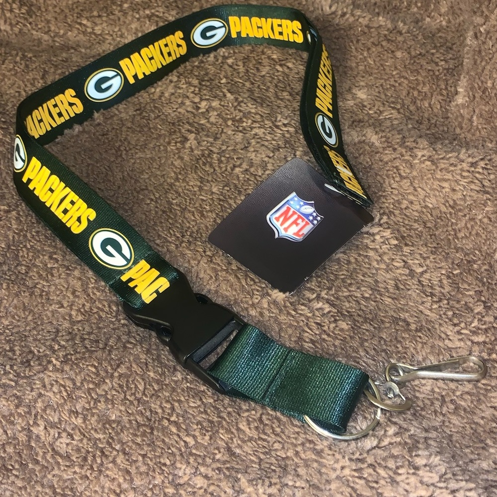 Green Bay packers lanyard keychain holder